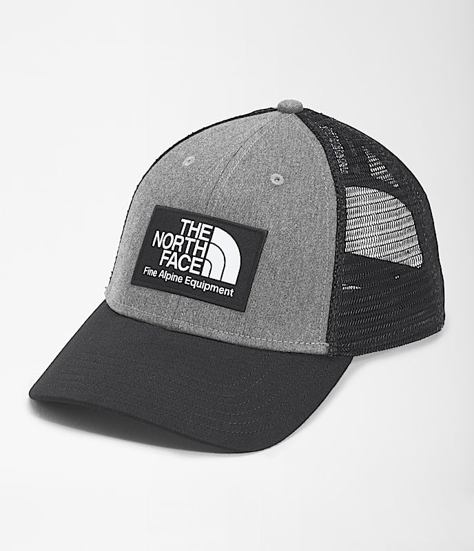 The North Face Mudder Trucker Hat TNF Black/TNF White/TNF Black TNF Camo Small Print Utility Brown/TNF Black Gravel TNF Black/TNF Medium Grey Heather Smokey Brown/Mocha Brow Shady Blue Hunter Green/White Dune Bark Mist/Burnt Umber BLUE ECLIPSE/SPACE