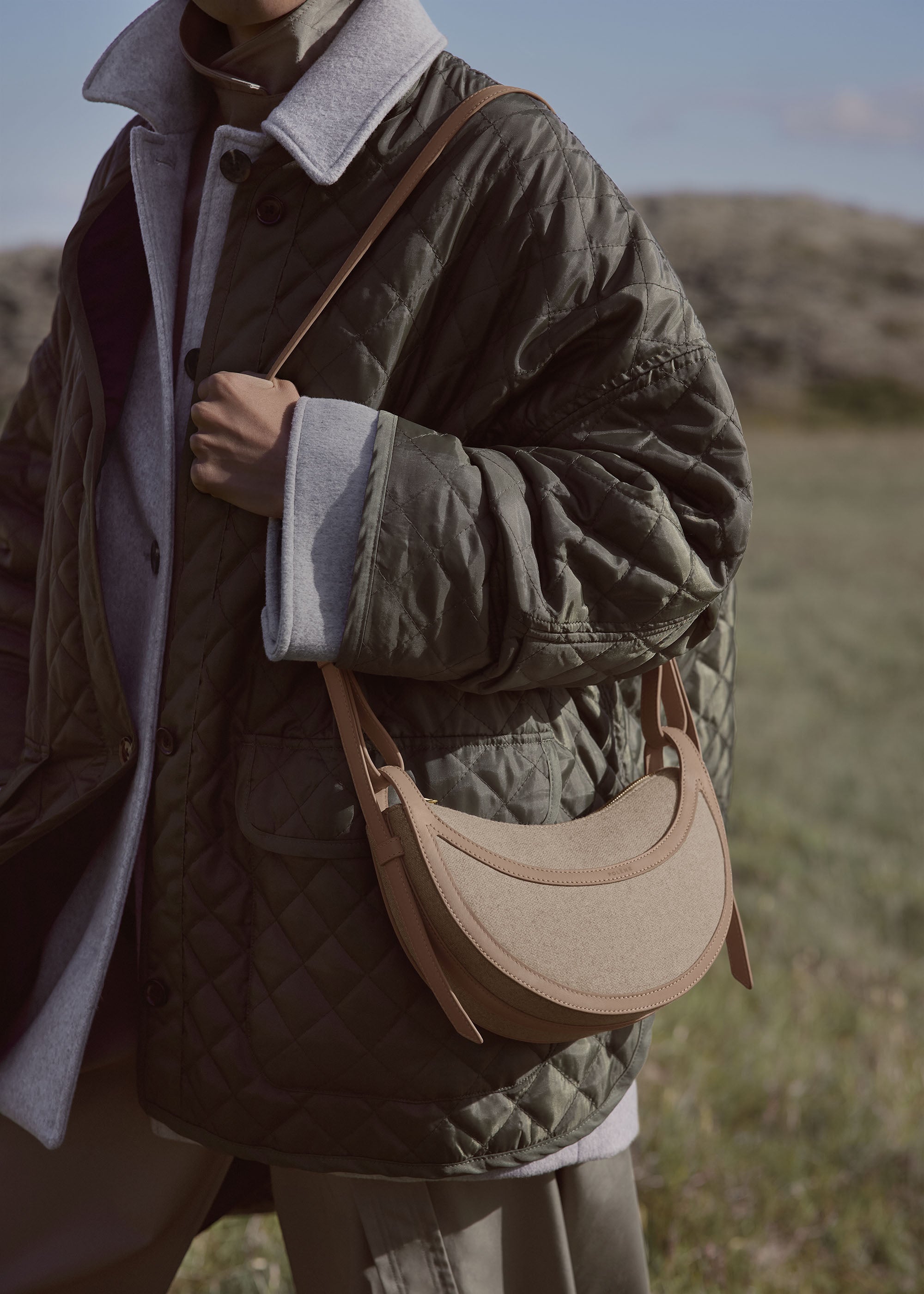 Polene Numero Dix Duo Taupe Canvas