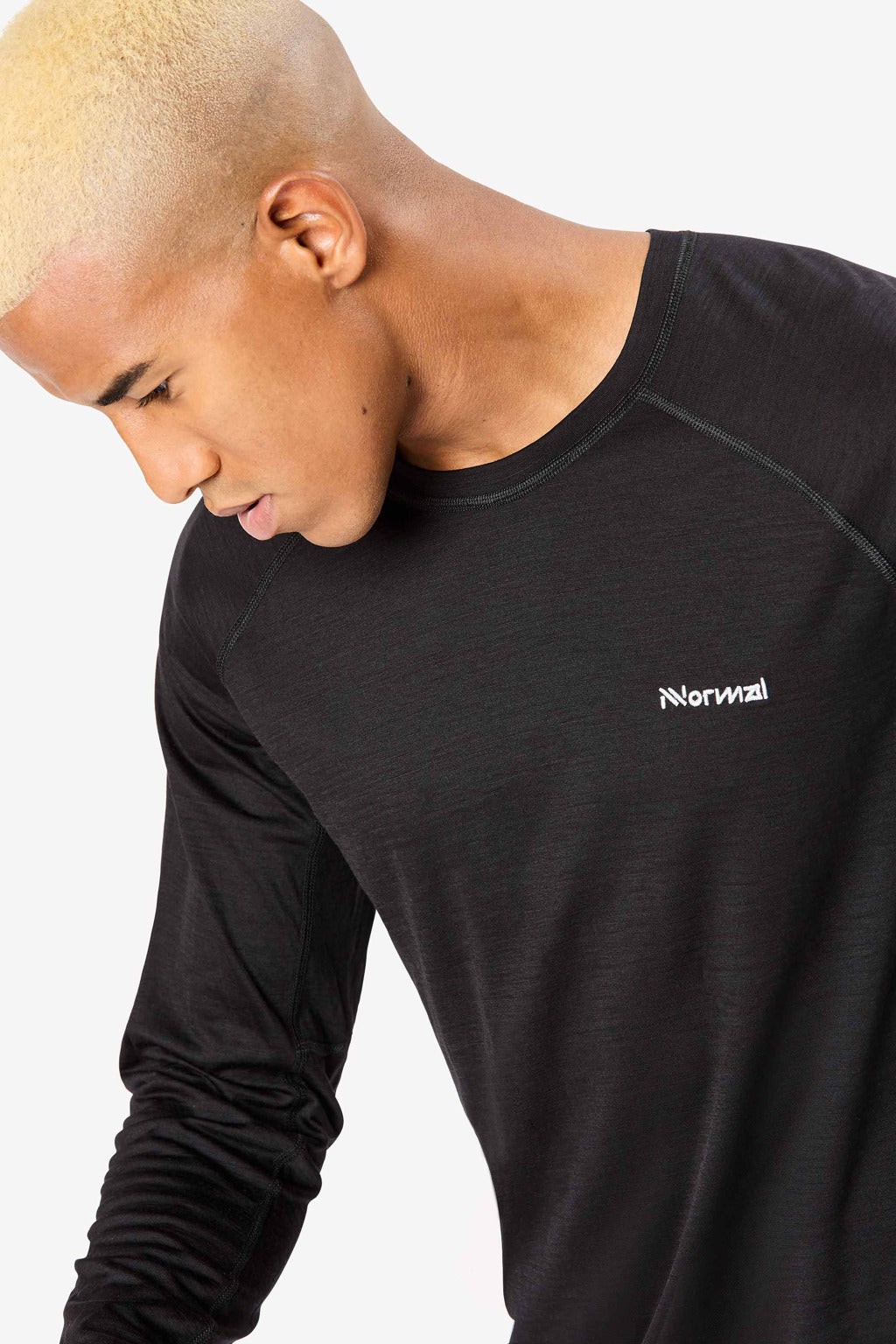 NNormal Men's Merino Long Sleeve T-Shirt Black
