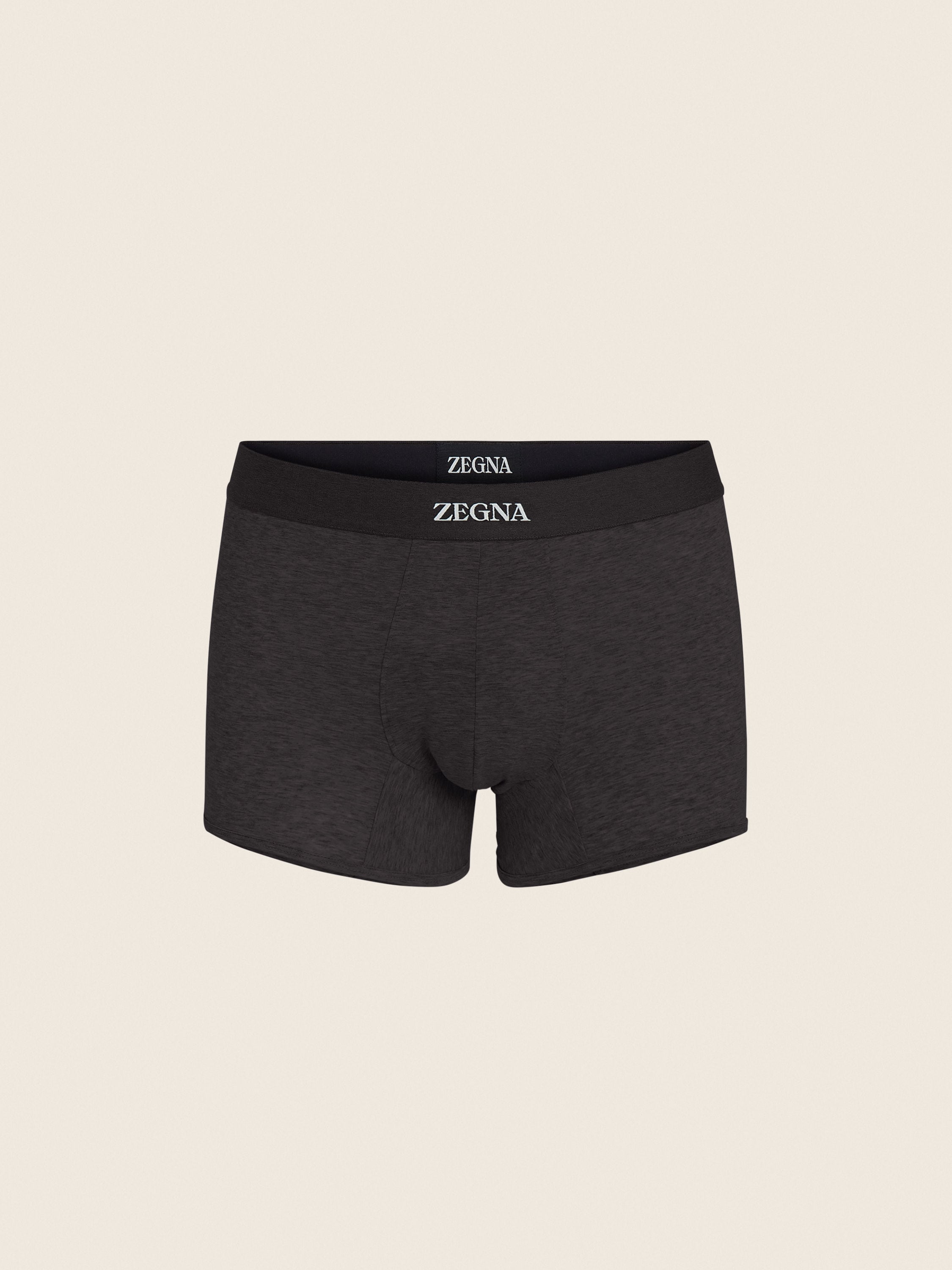 Zegna Black Cotton Trunks
