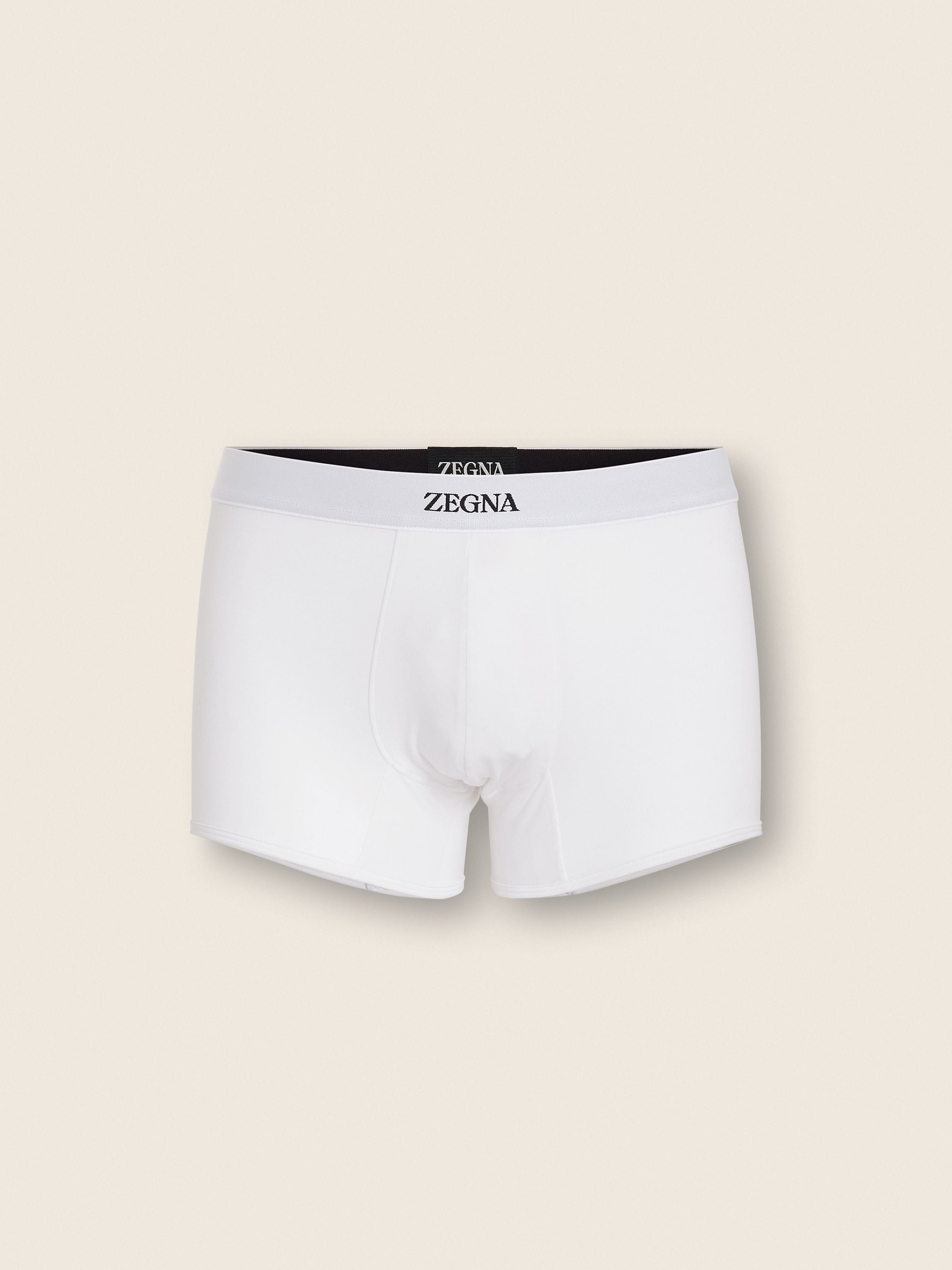 Zegna White Cotton Trunks