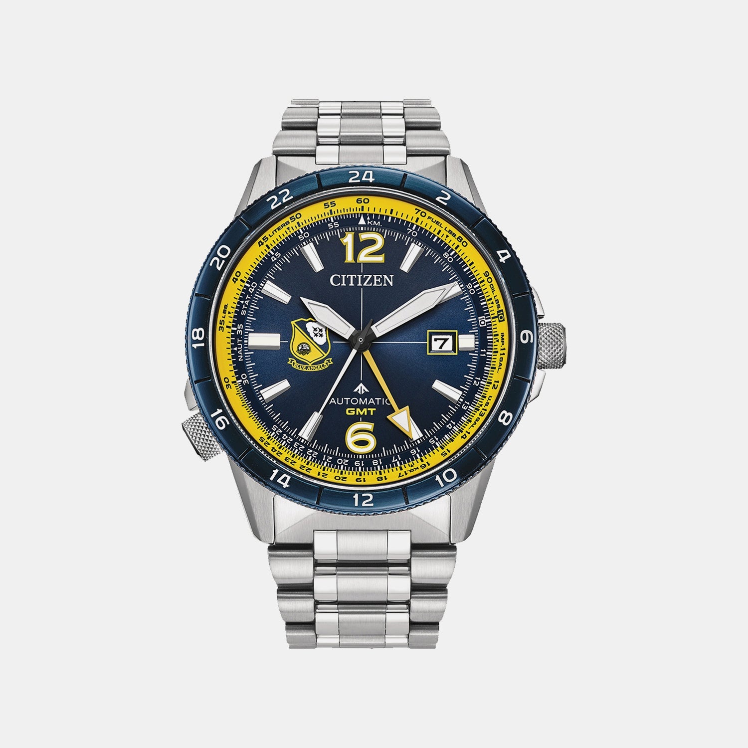 Citizen Promaster Air Angels Edition Men Automatic Blue Dial Analog Stainless Steel Watch Nb6044-54L