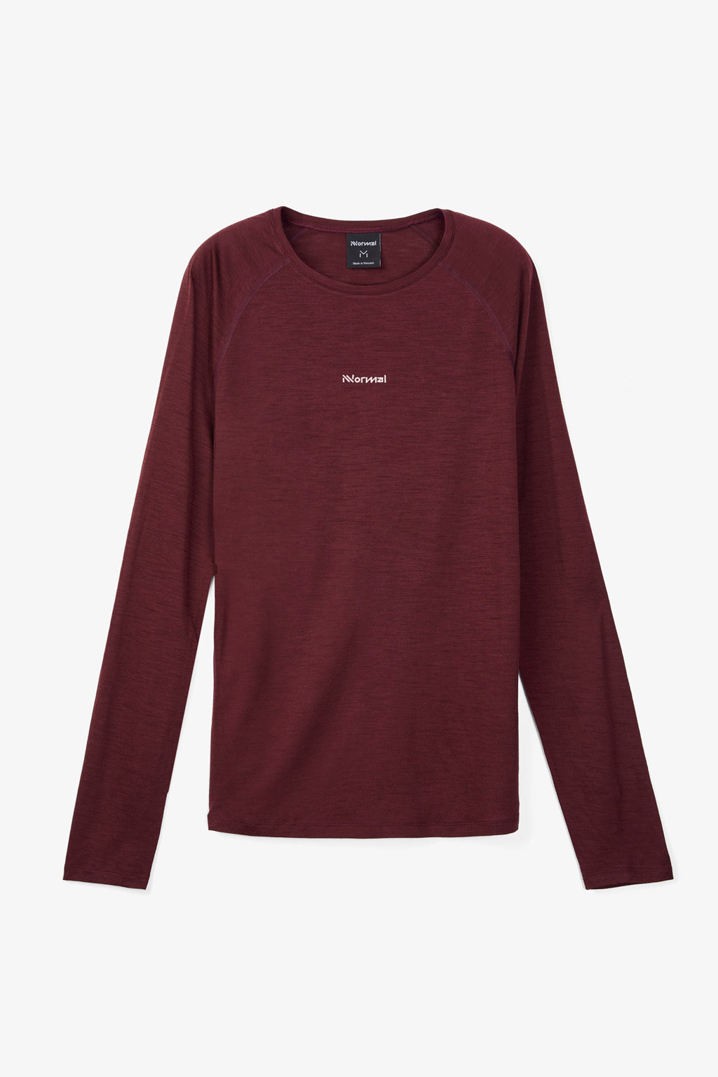 NNormal Merino Long Sleeve 02 Burgundy