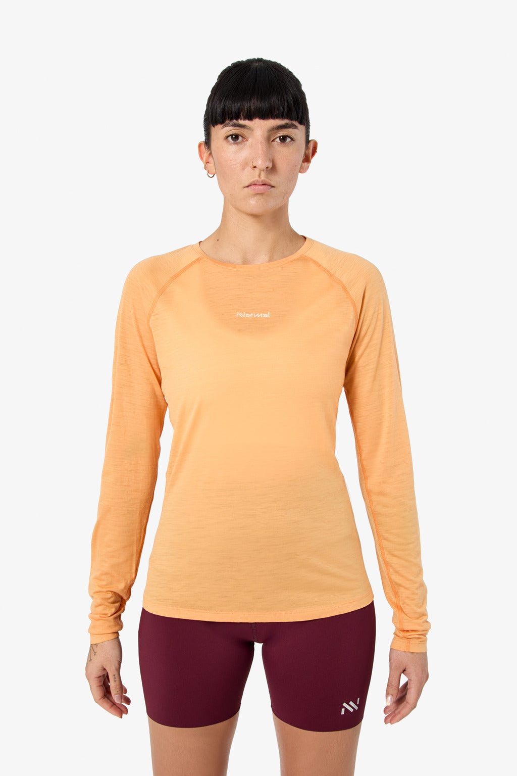 NNormal Merino Long Sleeve 02 W Orange