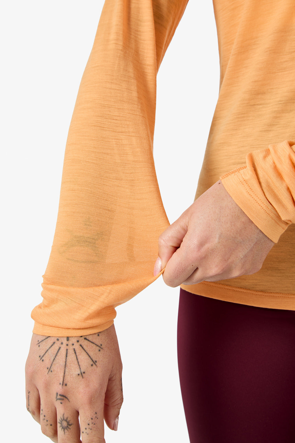 NNormal Merino Long Sleeve 02 W Orange
