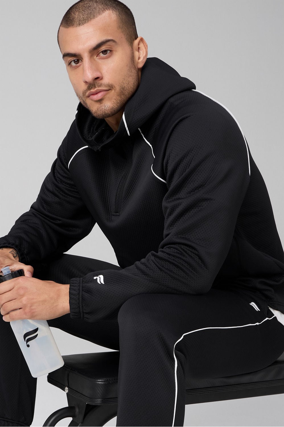 Fabletics The GridTech Quarter Zip Hoodie