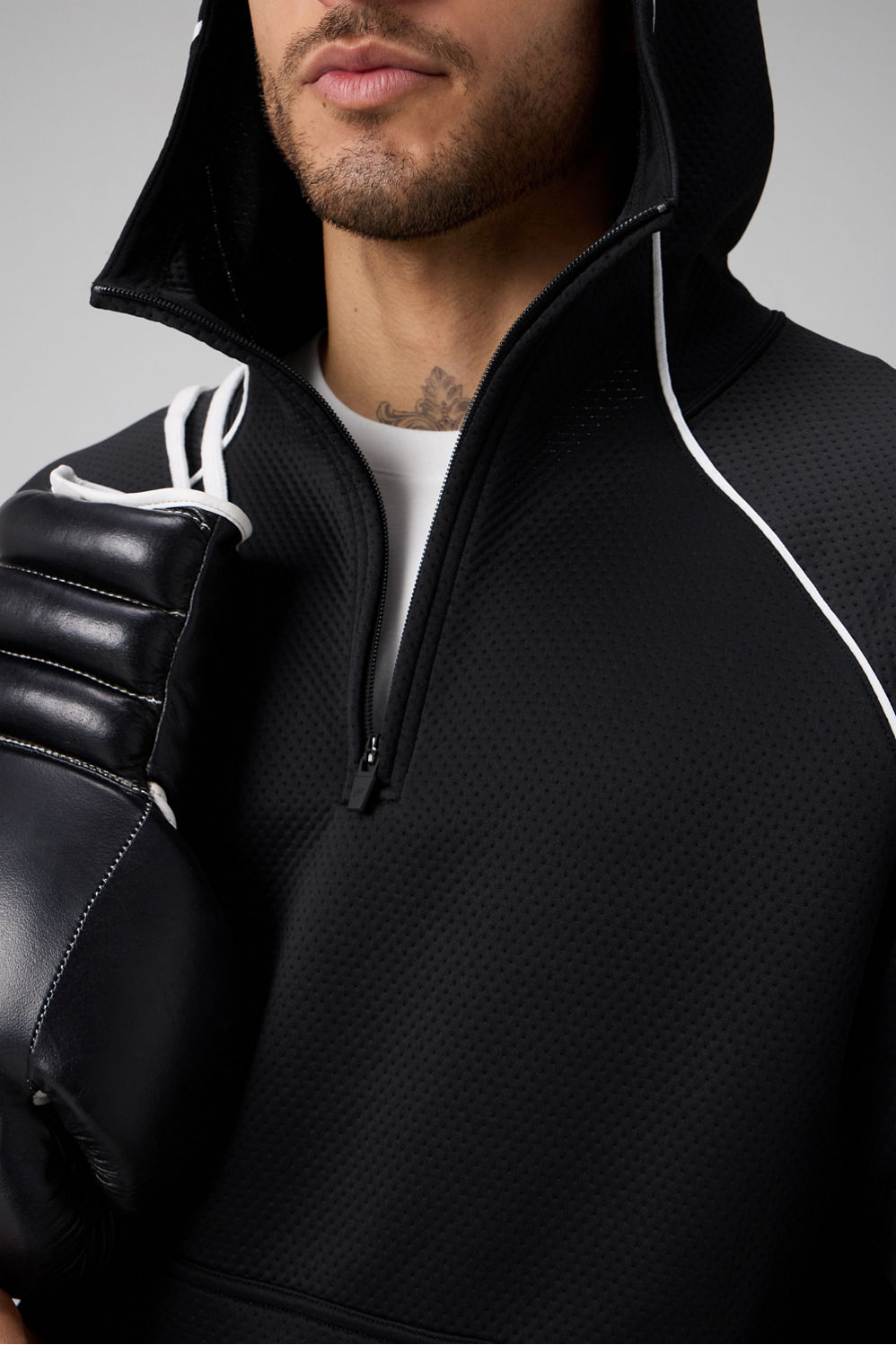 Fabletics The GridTech Quarter Zip Hoodie