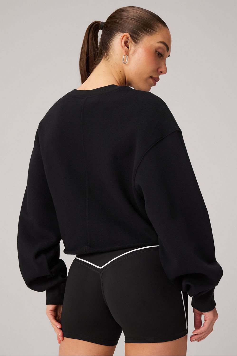 Fabletics Heavy Terry Cropped Pullover
