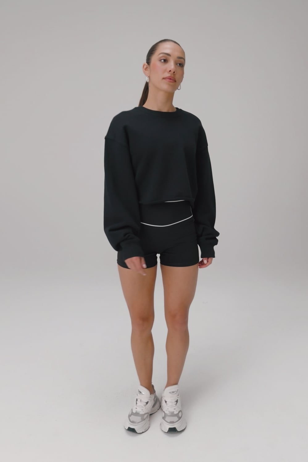 Fabletics Heavy Terry Cropped Pullover