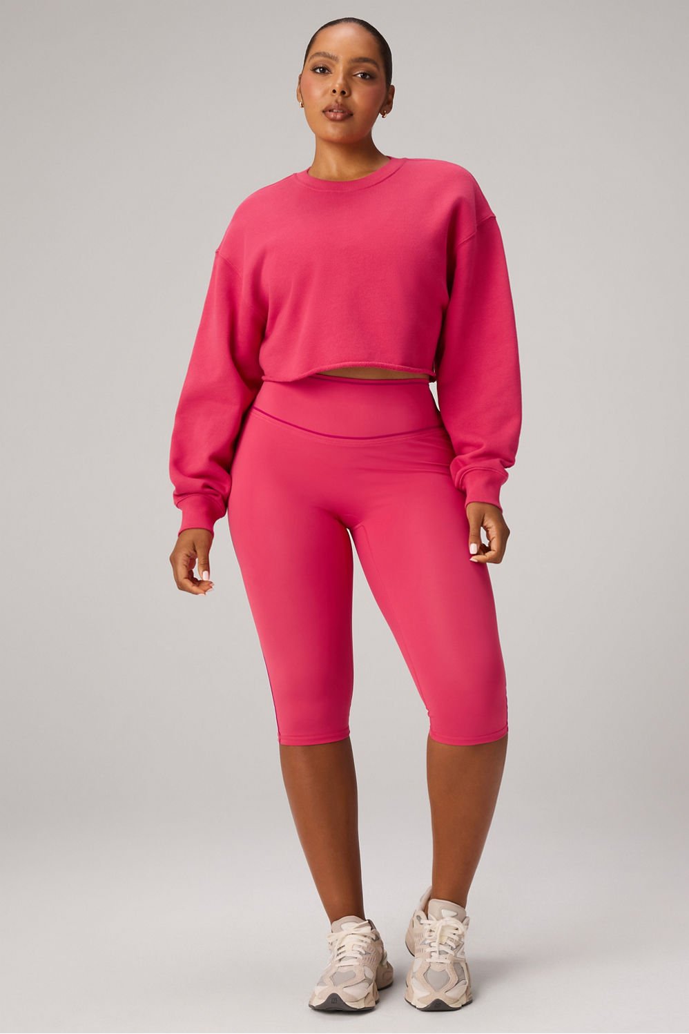 Fabletics Heavy Terry Cropped Pullover