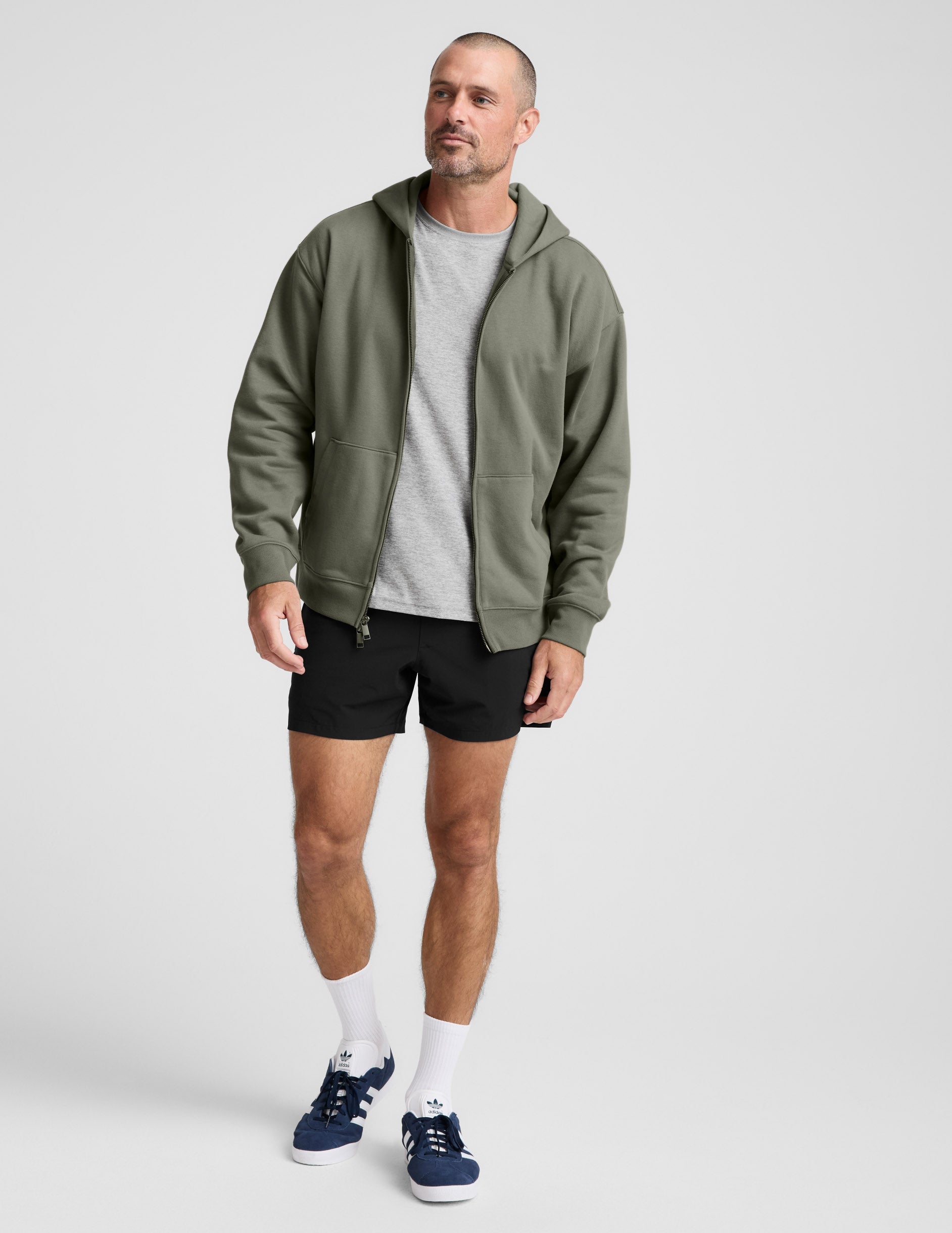 Beyond Yoga LuxeFleece Mens Full Zip Hoodie