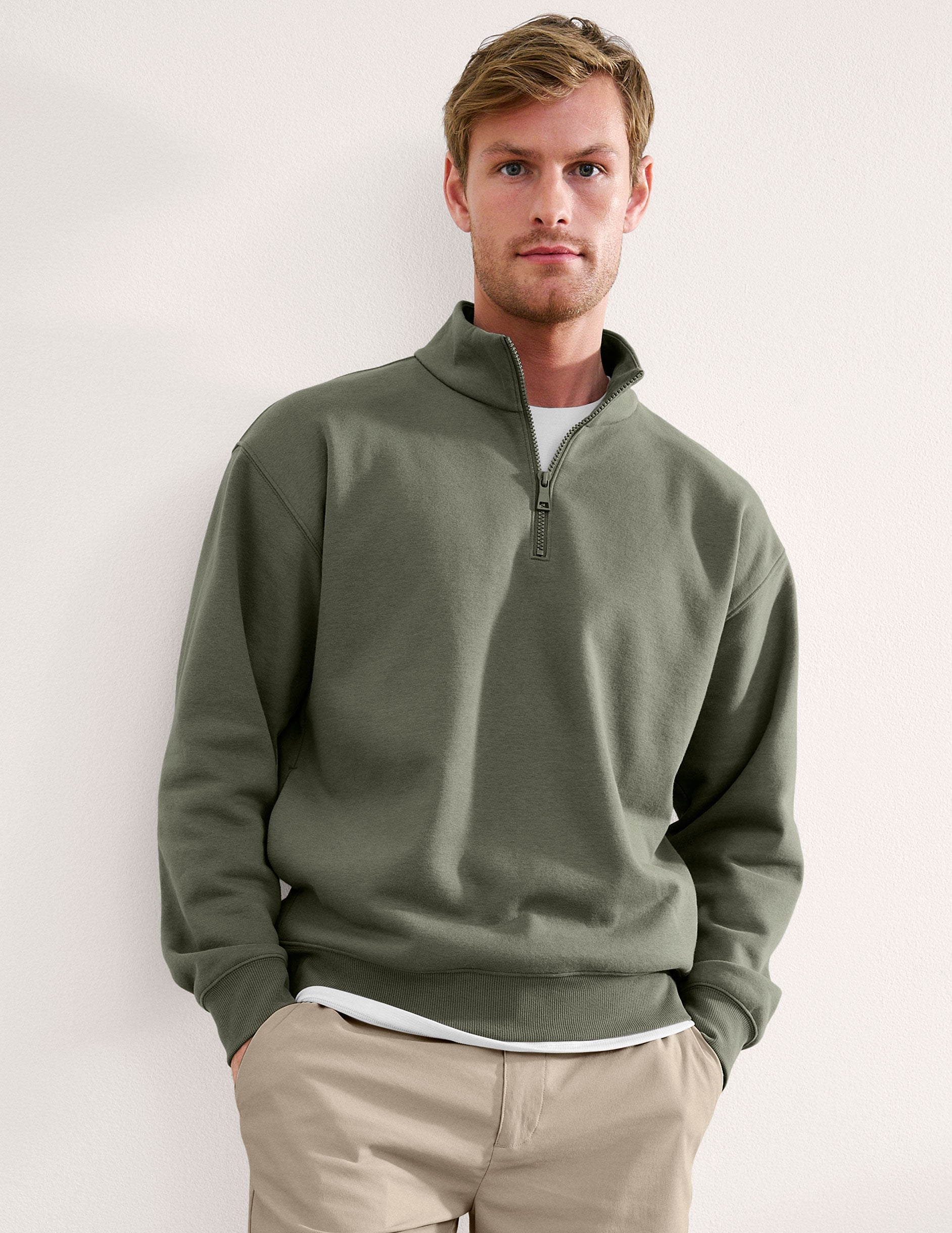 Beyond Yoga LuxeFleece Mens Half Zip Pullover