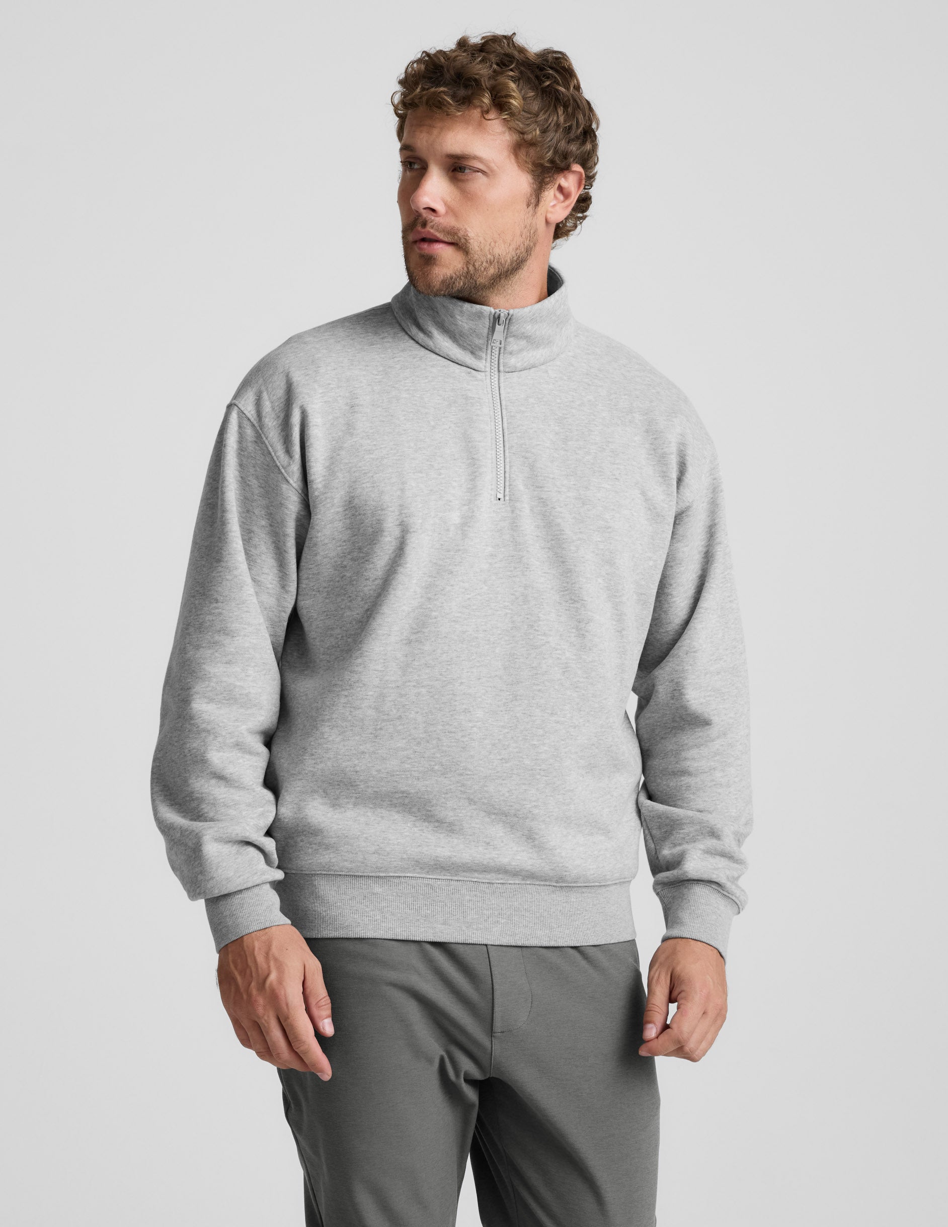 Beyond Yoga LuxeFleece Mens Half Zip Pullover