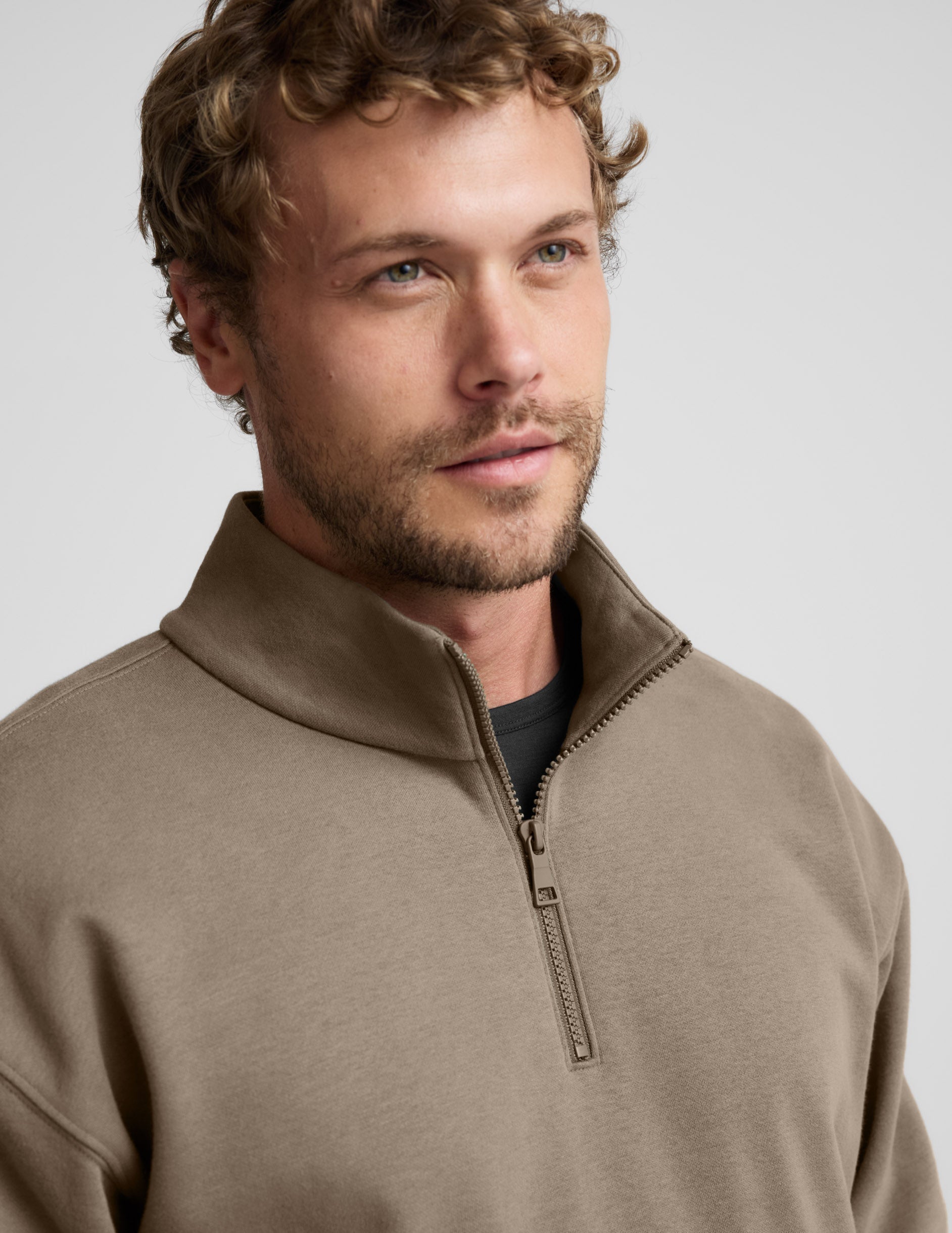 Beyond Yoga LuxeFleece Mens Half Zip Pullover
