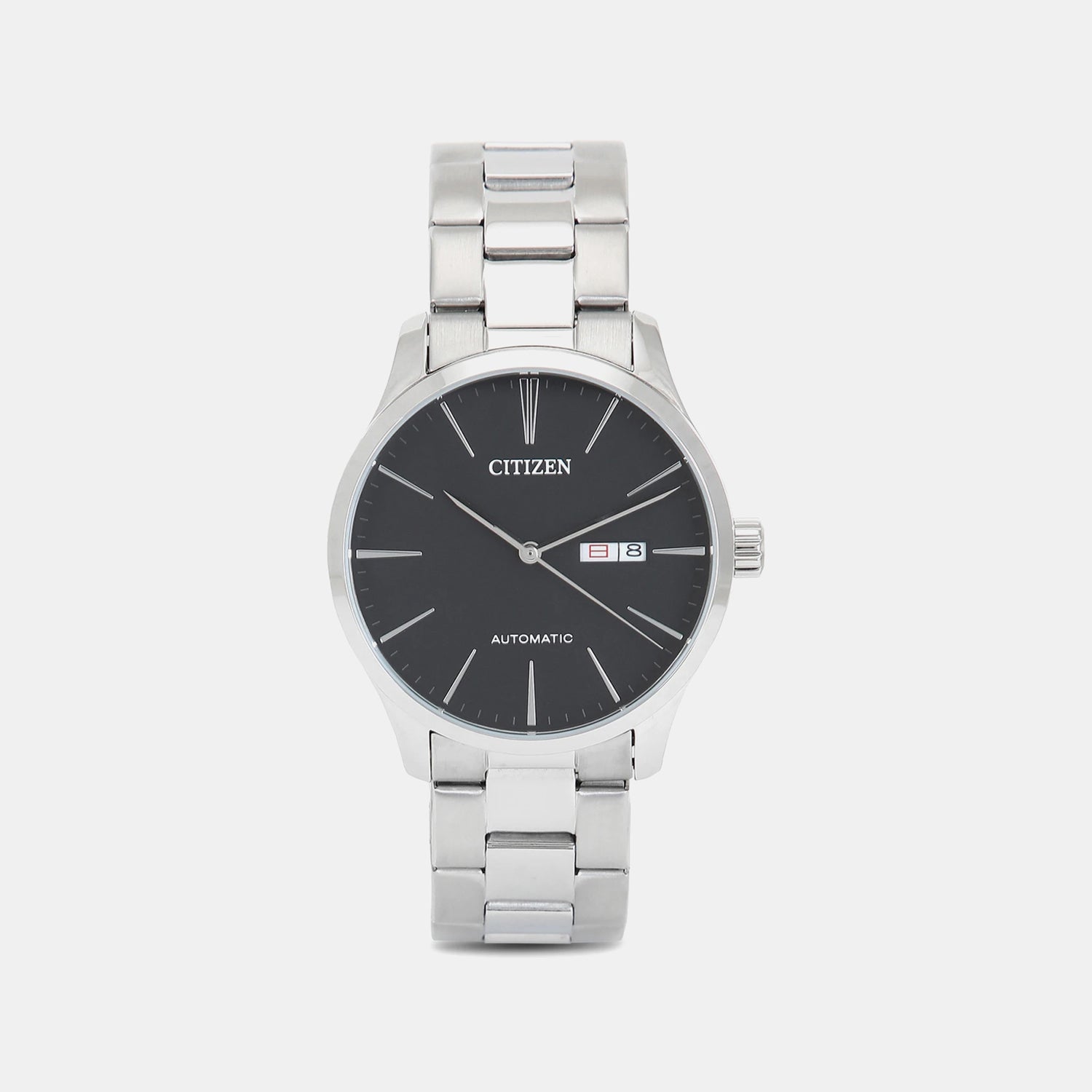 Citizen Men Automatic Black Dial Analog Stainless Steel Watch Nh8350-83E