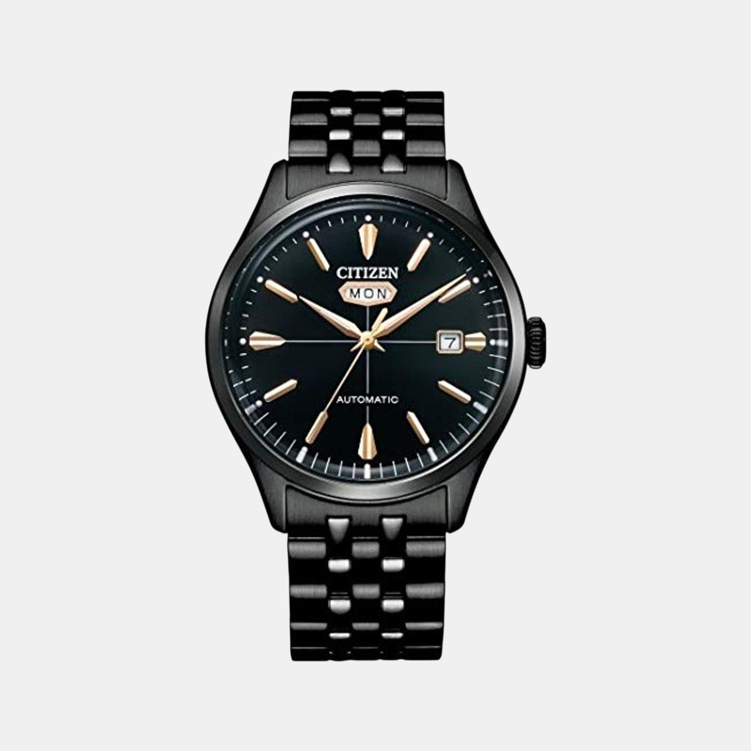 Citizen Mechanical Men Automatic Black Dial Analog Stainless Steel Nh8395-77E