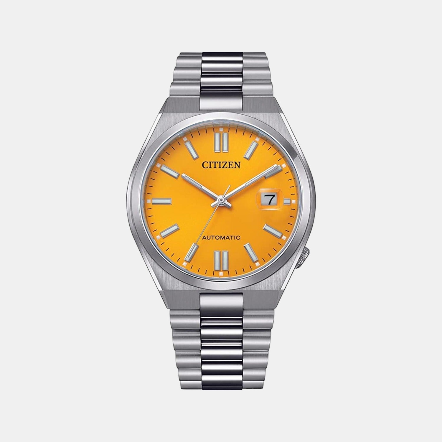 Citizen Tsuyosa Men Automatic Yellow Dial Analog Stainless Steel Nj0150-81Z
