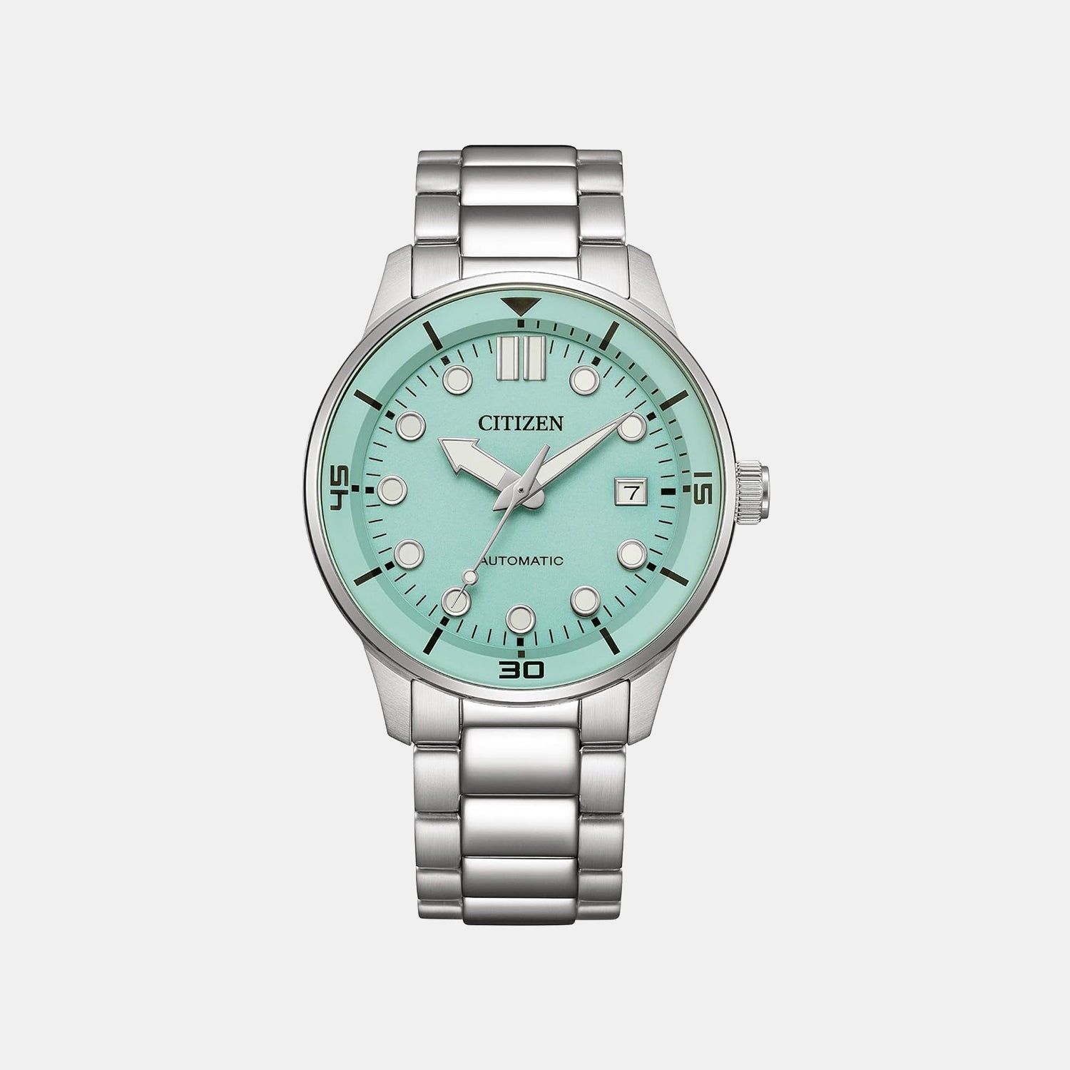 Citizen Men Automatic Blue Dial Analog Stainless Steel Watch Nj0191-83M