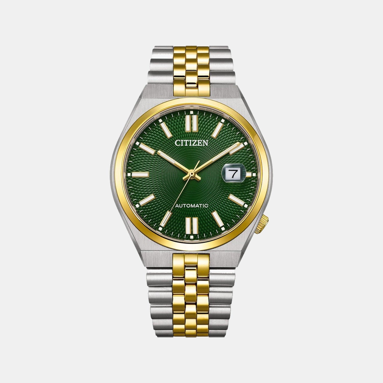 Citizen Tsuyosa 60 Men Automatic Green Dial Analog Stainless Steel Watch Nk0024-54X