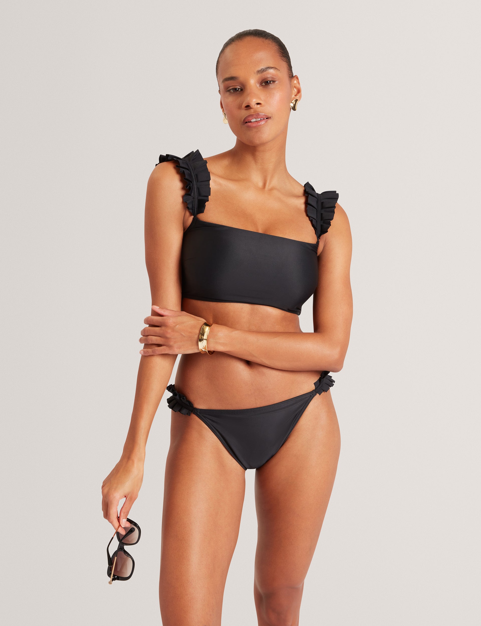 Ted Baker Belamor Ruffled Strap Bandeau Bikini Top Women's