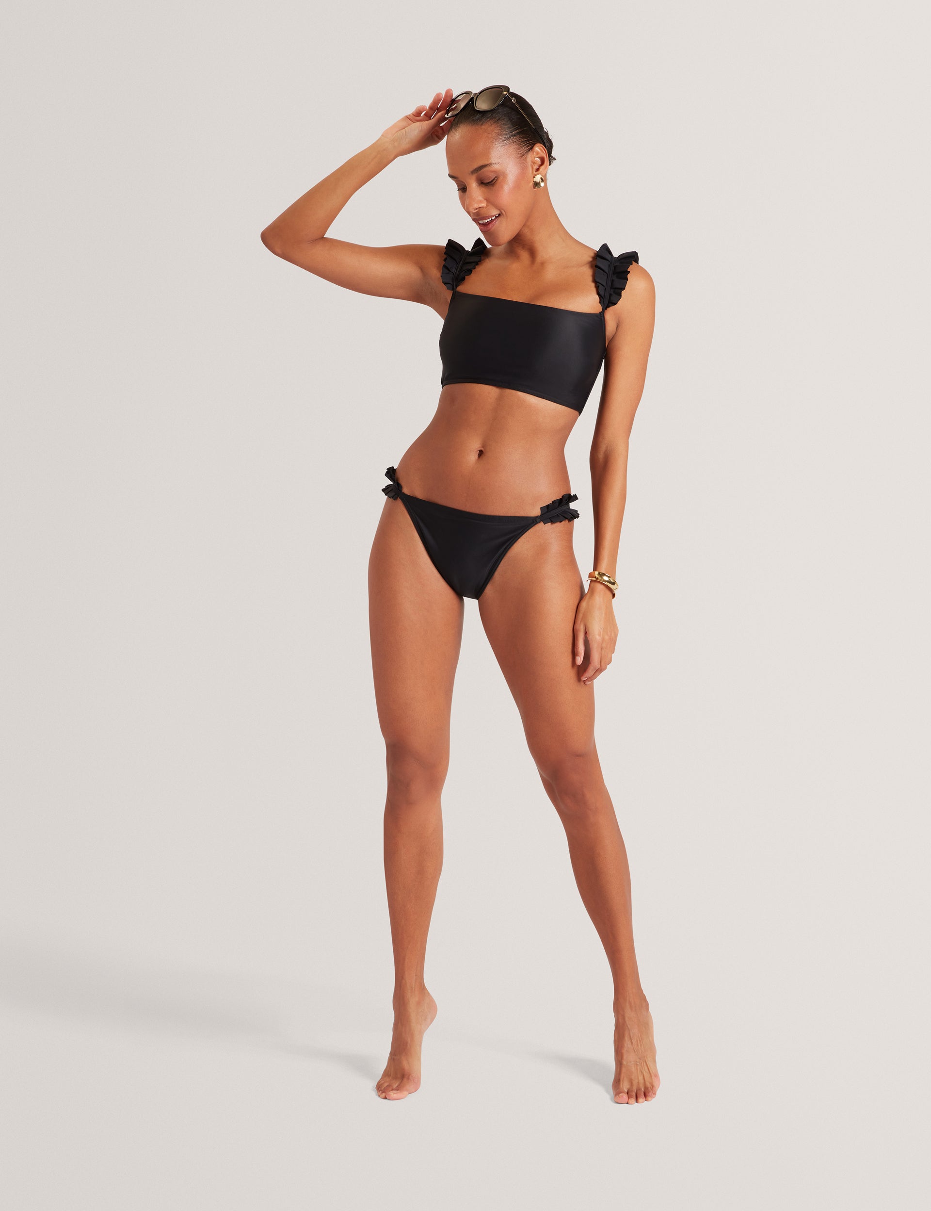 Ted Baker Belamor Ruffled Strap Bandeau Bikini Top Women's