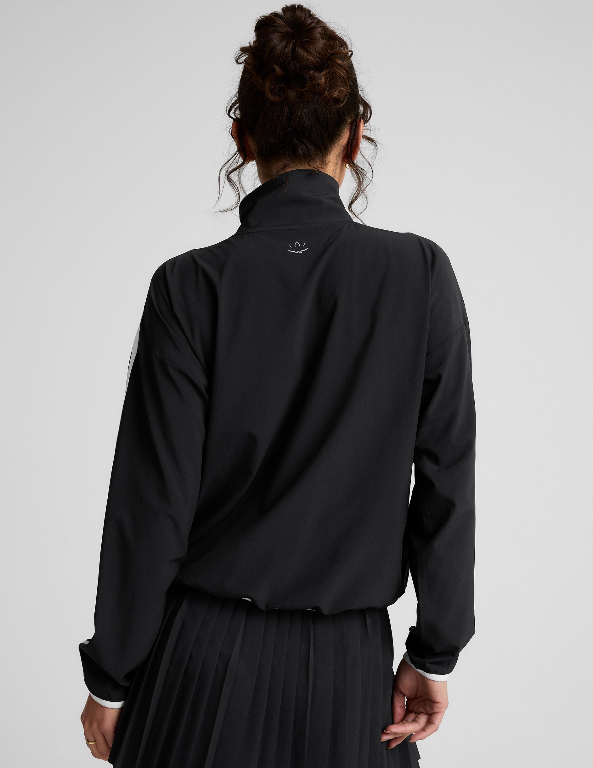 Beyond Yoga Stretch Woven Course Contrast Half Zip Pullover Women's