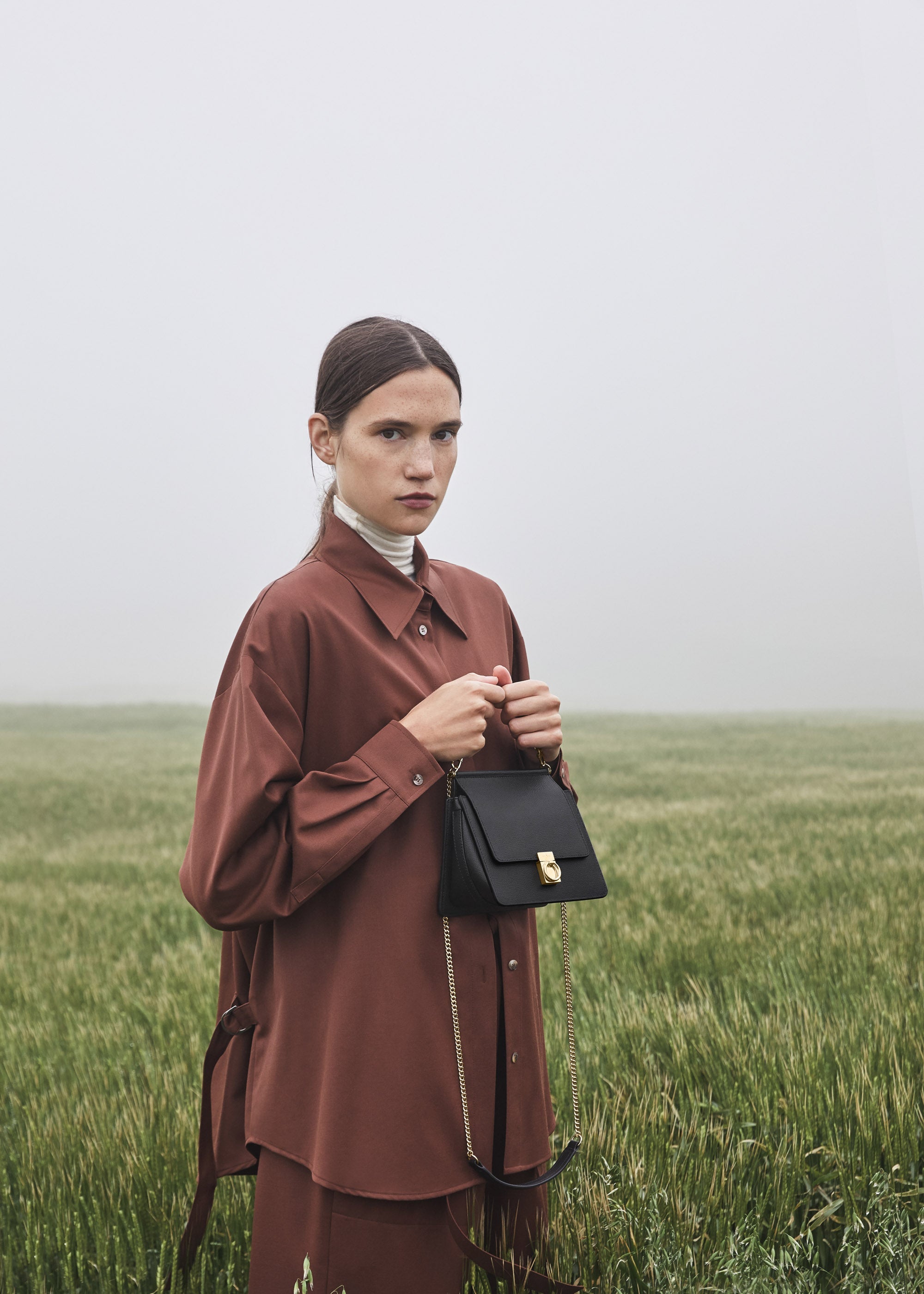 Polene Numero Sept Mini Textured Black