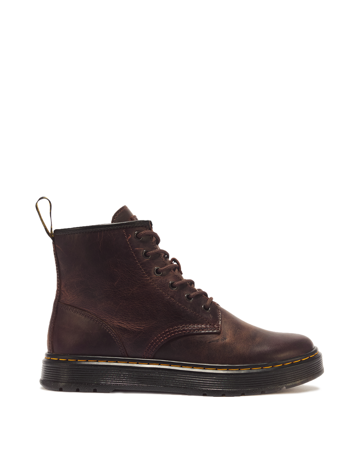 Dr Martens Brookline Chukka Crazy Horse Leather Ankle Boots - Dark Brown