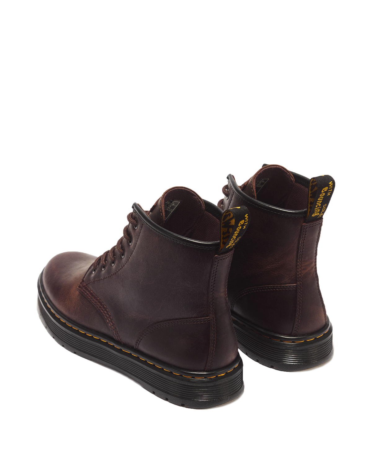 Dr Martens Brookline Chukka Crazy Horse Leather Ankle Boots - Dark Brown