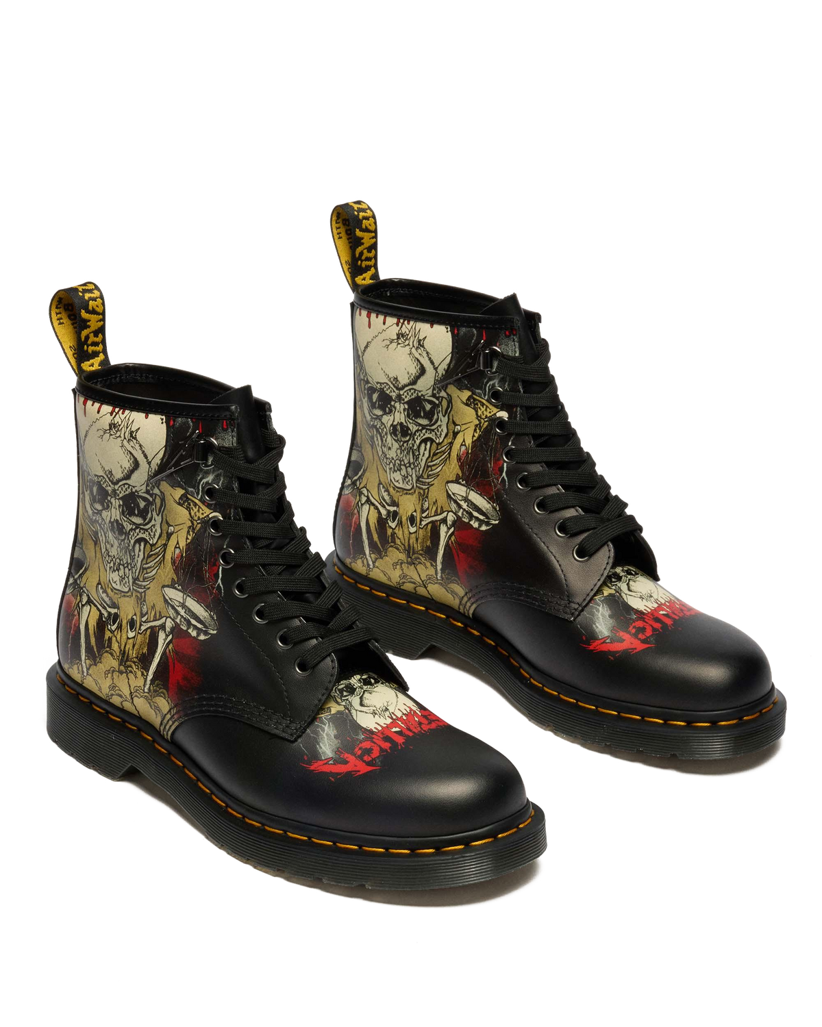 Dr Martens 1460 Metallica Skull Lightning - White+Multi