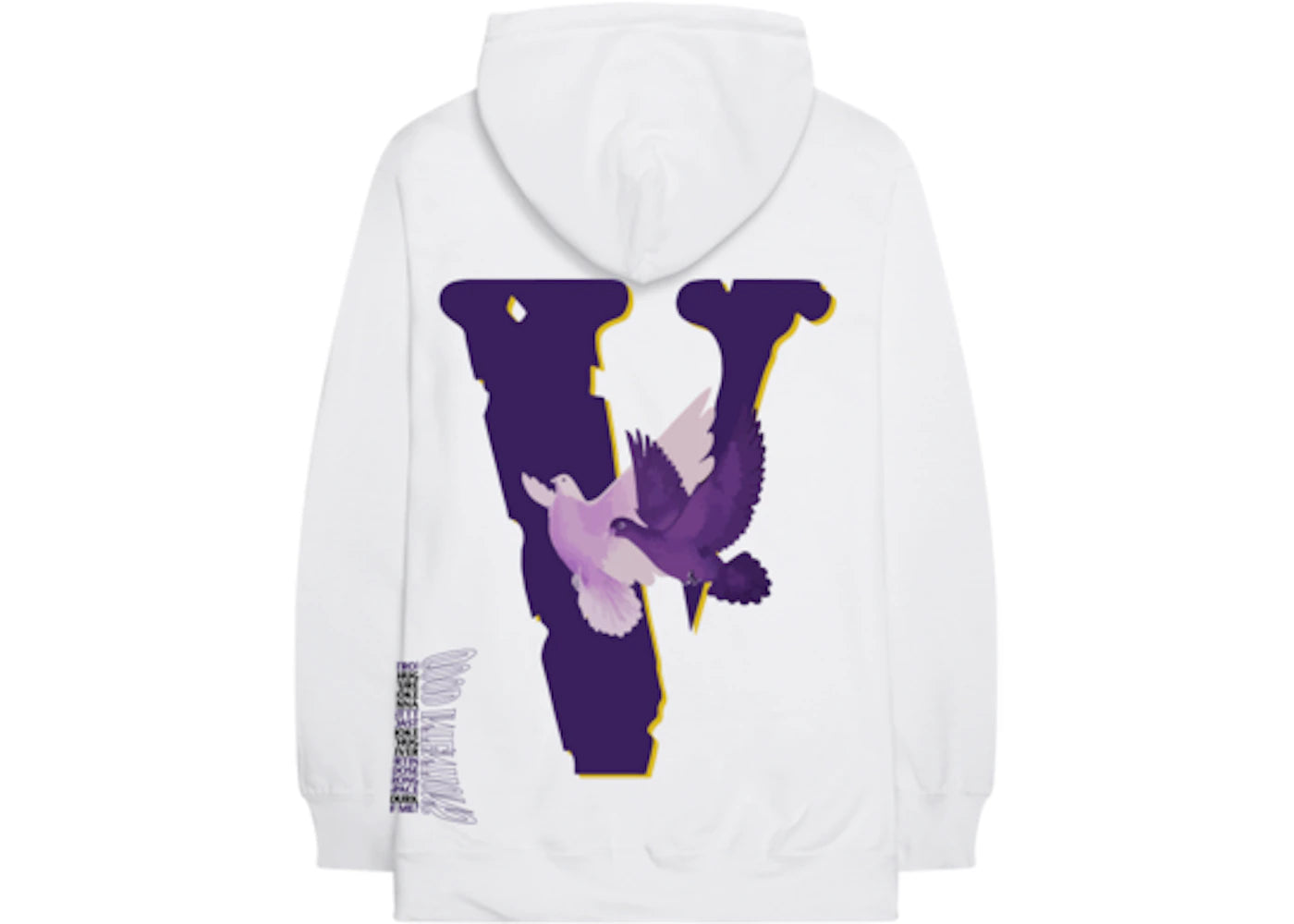 nav x vlone doves hoodie white