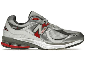 New Balance 2002r Silver Metallic Team Red