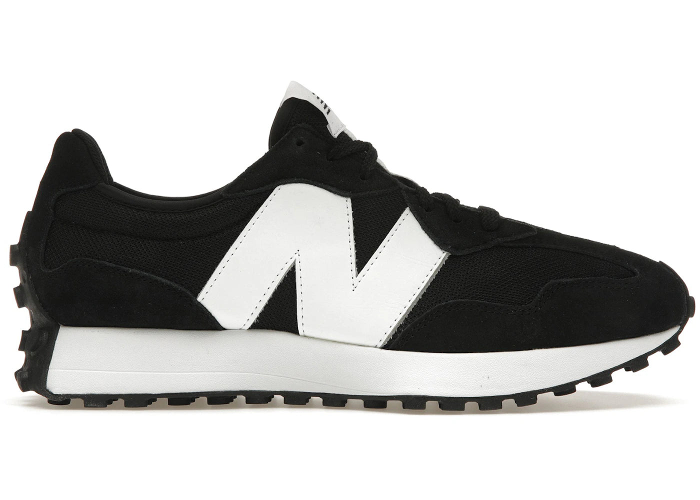New Balance 327 Black White N Logo – Kicks Machine