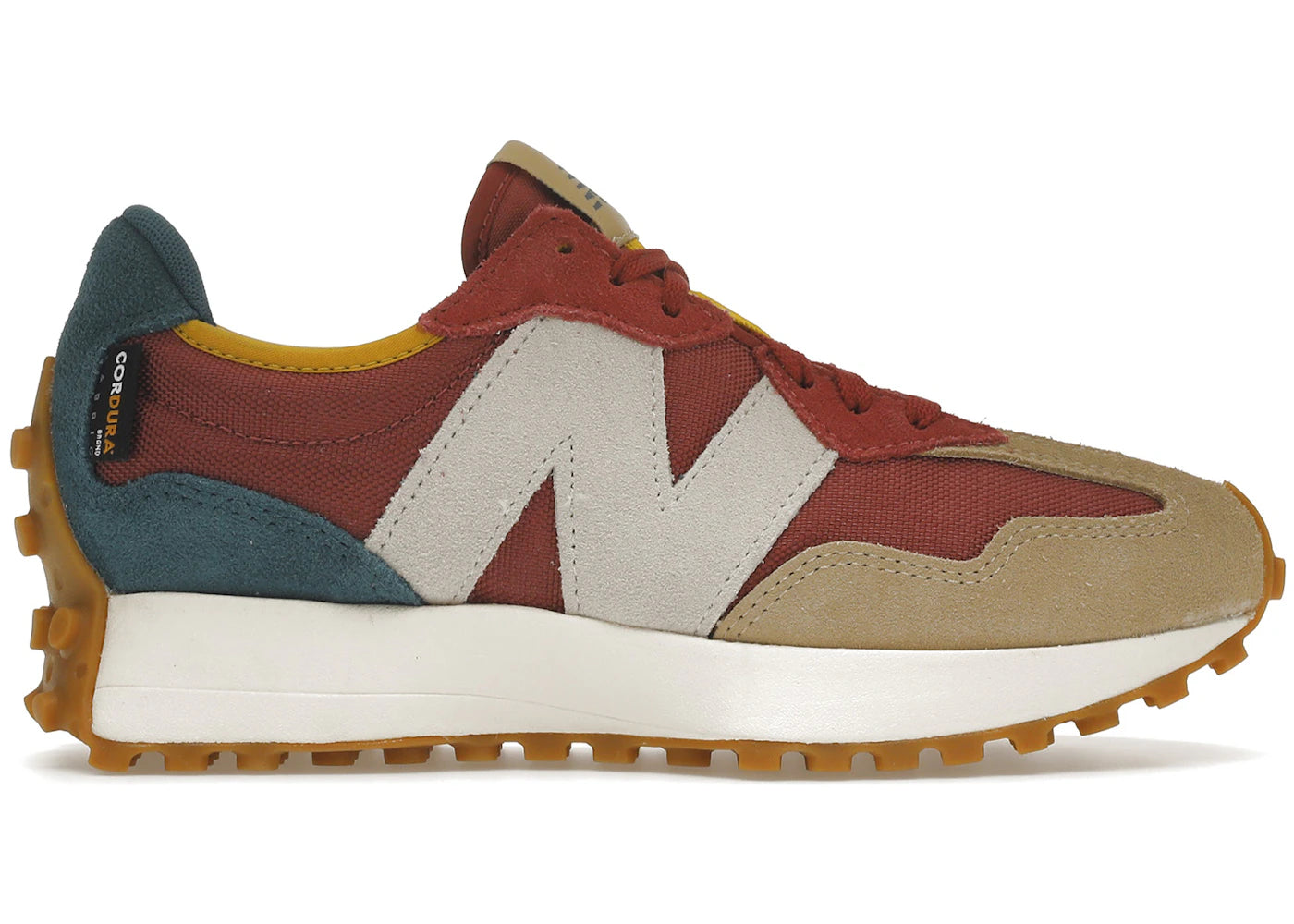 New Balance 327 Bordeaux Tan Teal