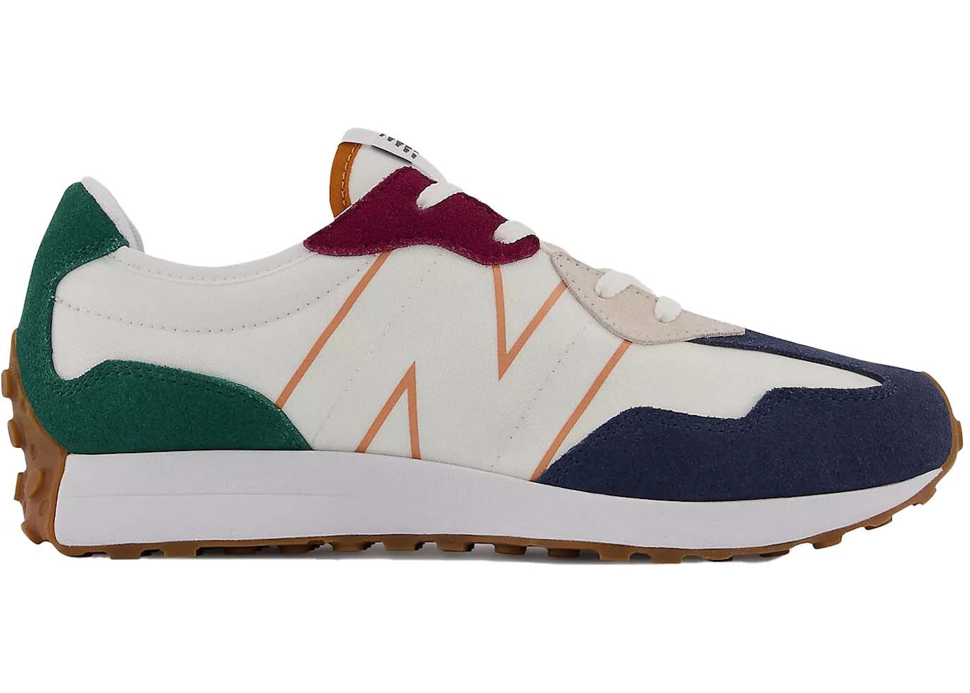 New Balance 327 Natural Indigo Green Maroon Gum (Gs)