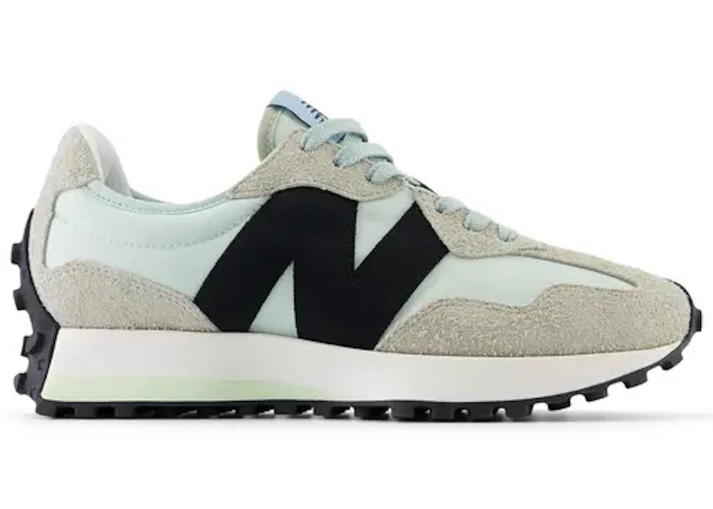 New Balance 327 White Black Grey Light Blue (Women'S)