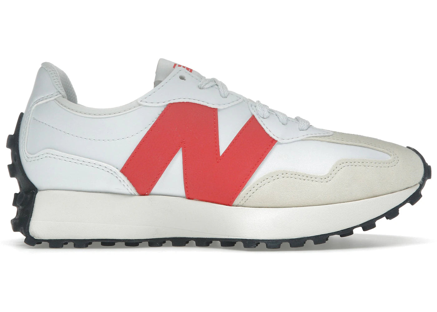 New Balance 327 White Burst Red