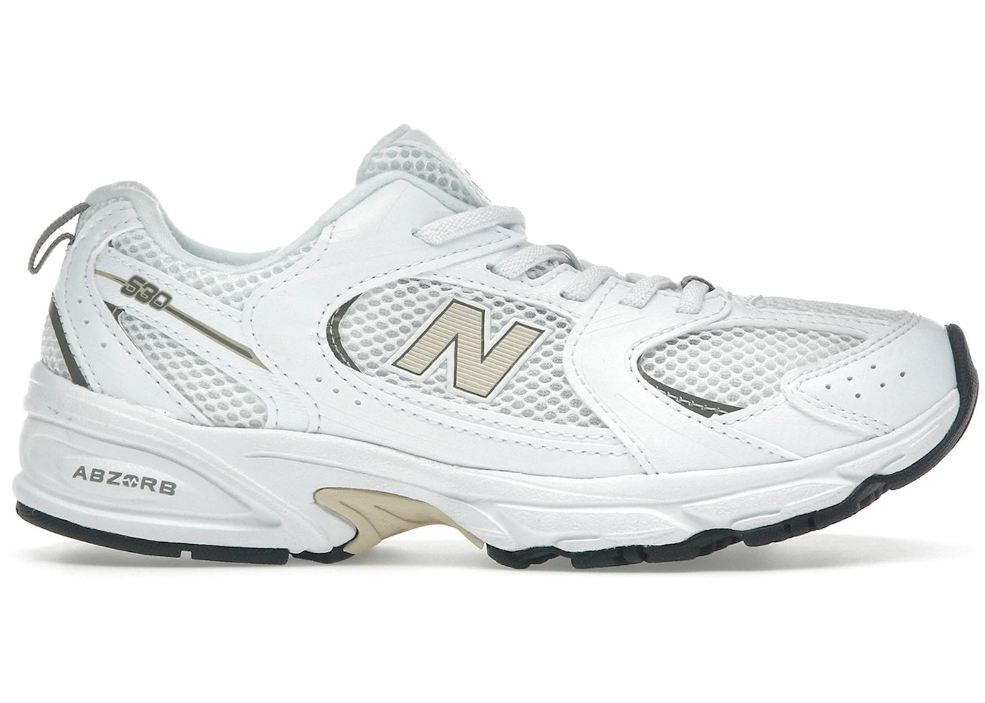 New Balance 530 Bungee Lace Nb White Khaki (Ps)