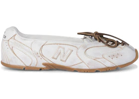New Balance 530 Sl Deco Leather Ballerinas Miu Miu White Womens