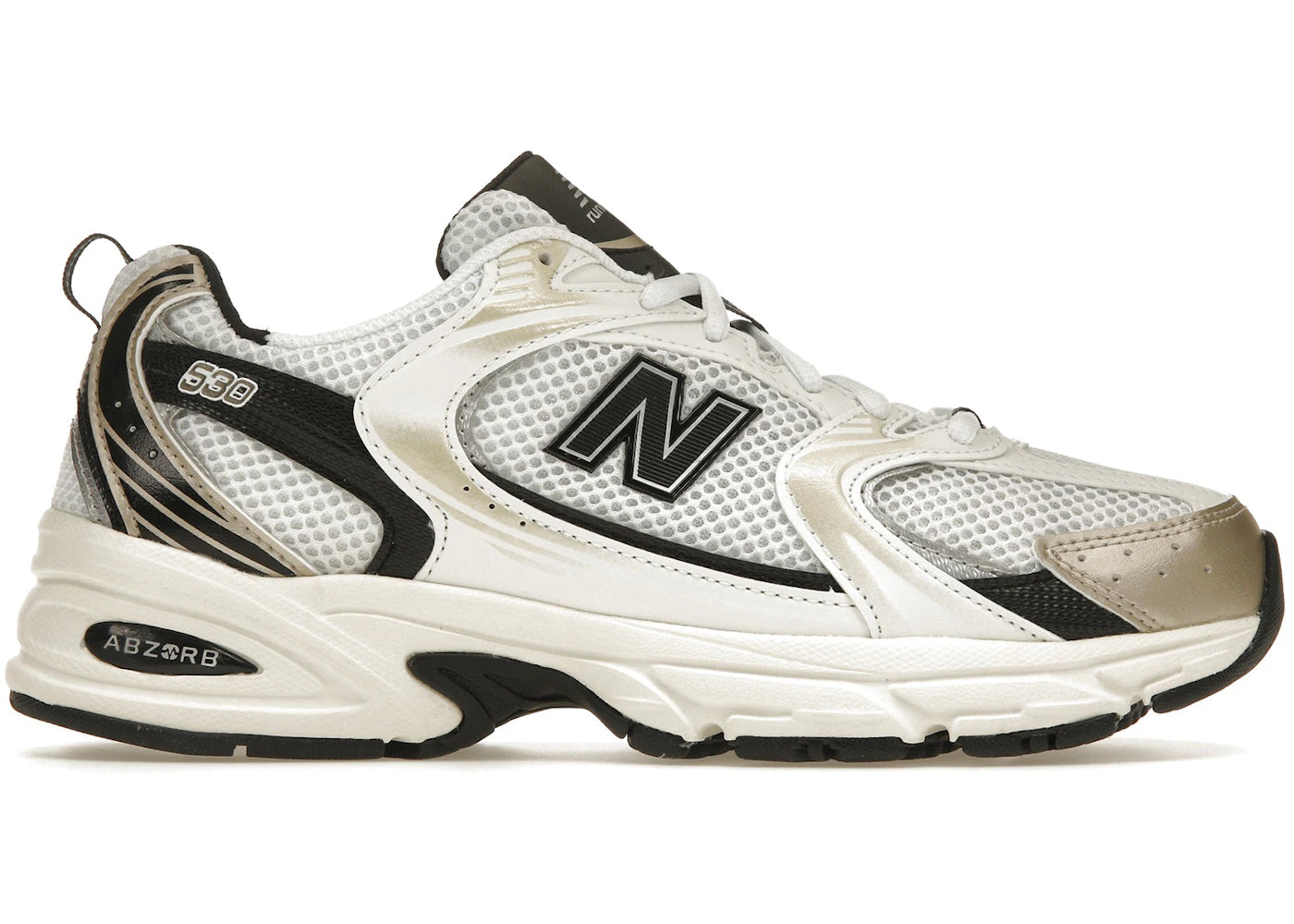 New Balance 530 White Light Gold Metallic UK