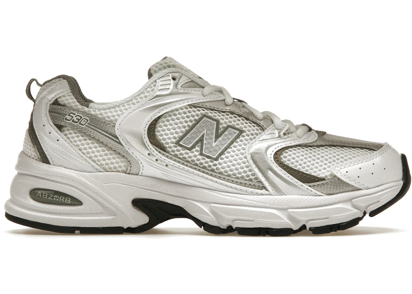 New Balance 530 White Silver Metallic