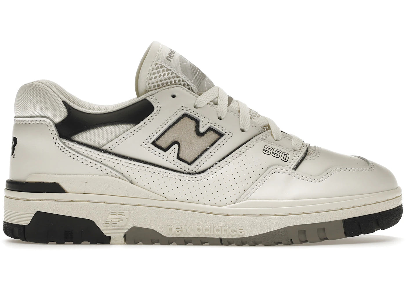 new balance 550 cream black