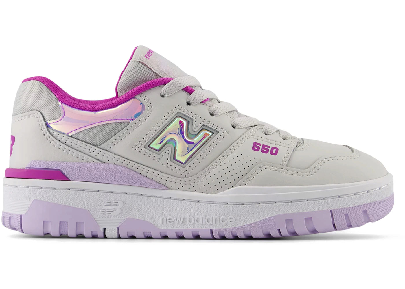 New Balance 550 Grey Matter Bright Lavender (Gs)