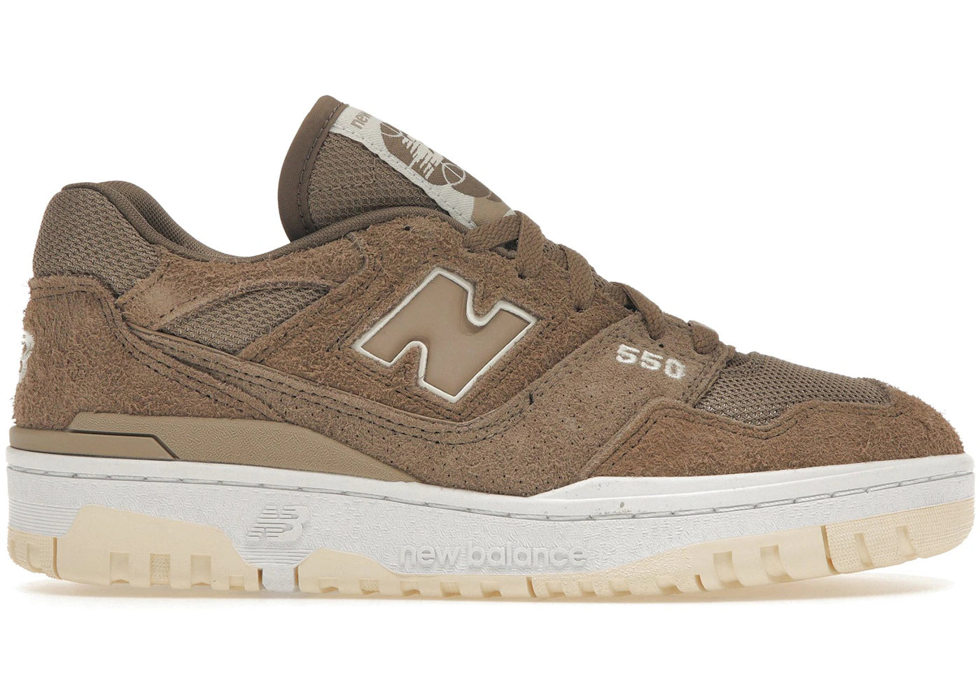 new balance 550 suede mushroom