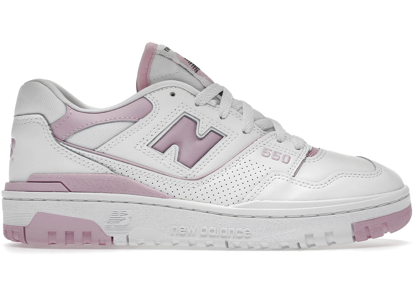 new balance 550 white bubblegum pink (women's)