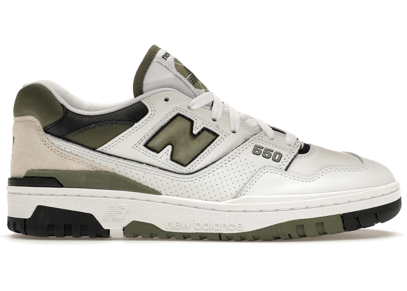 new balance 550 white dark olivine