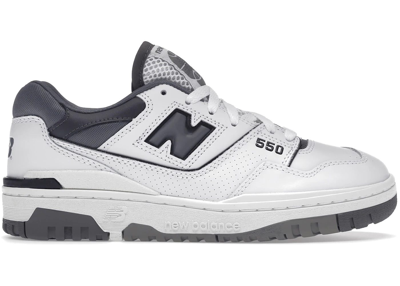 【美品】New Balance 550 ホワイト/グレー/ブラック New Balance 550 White Black Grey Rain Cloud Suede UK 5 US