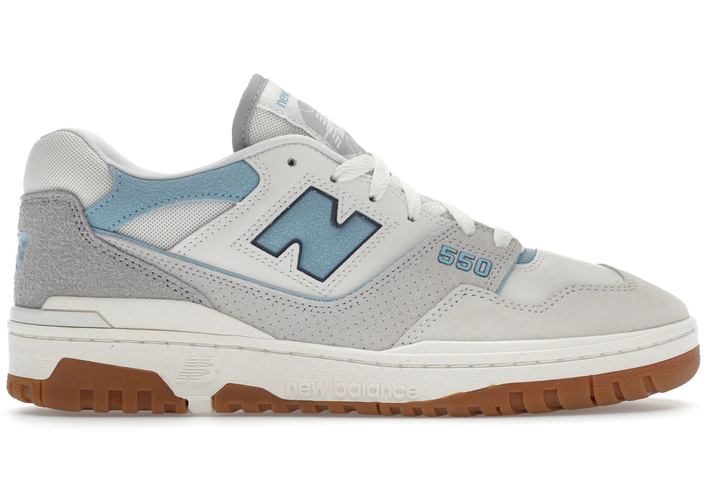 new balance 550 white university blue grey gum
