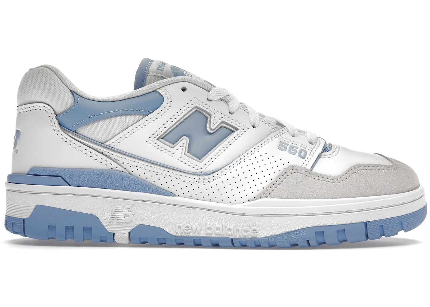 new balance 550 white blue haze rain cloud