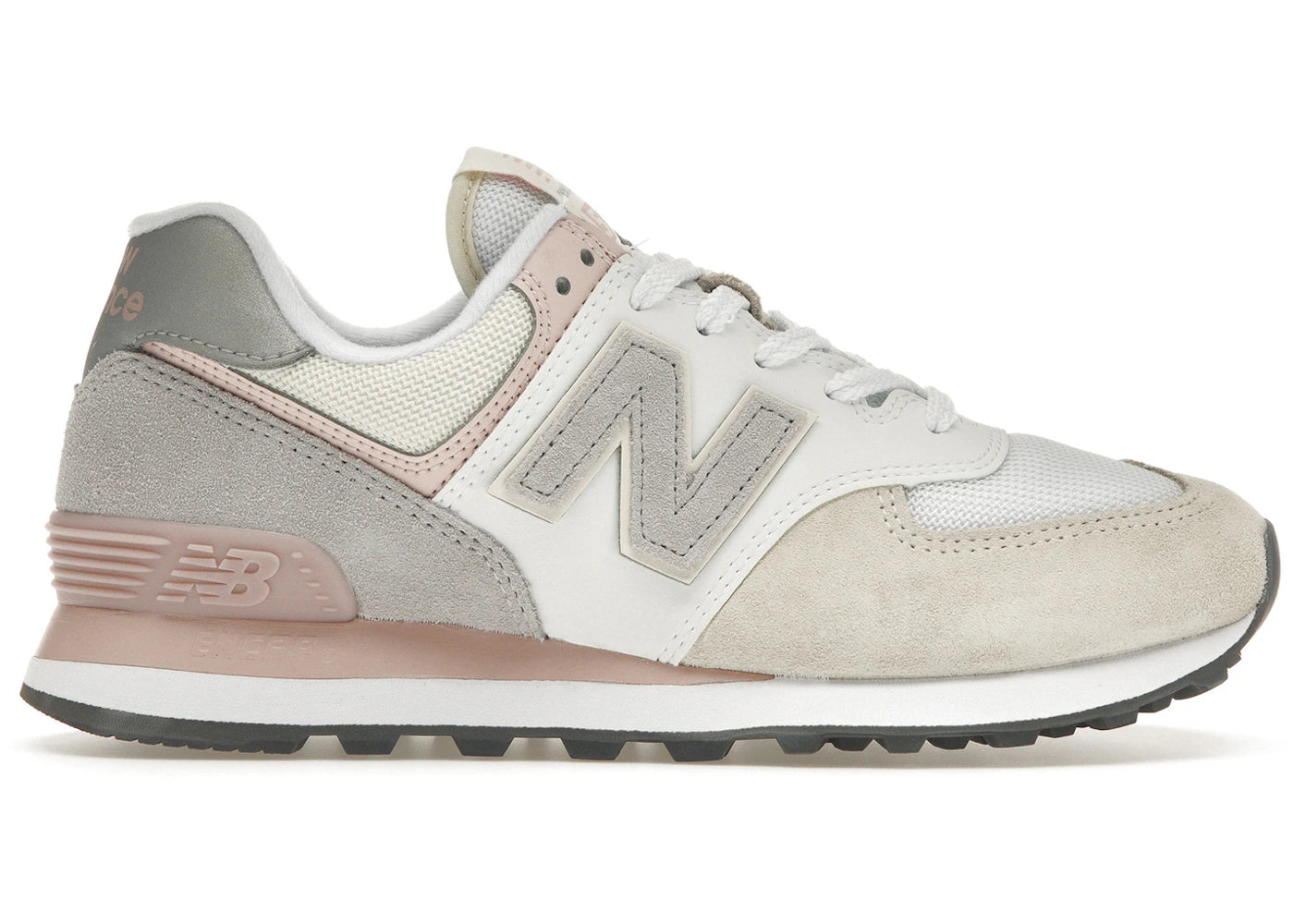New Balance 574 Beige White Pink Sand (Women'S)